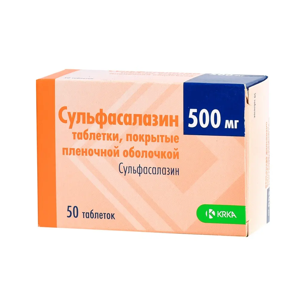 Сульфасалазин 500мг №50 шахмал