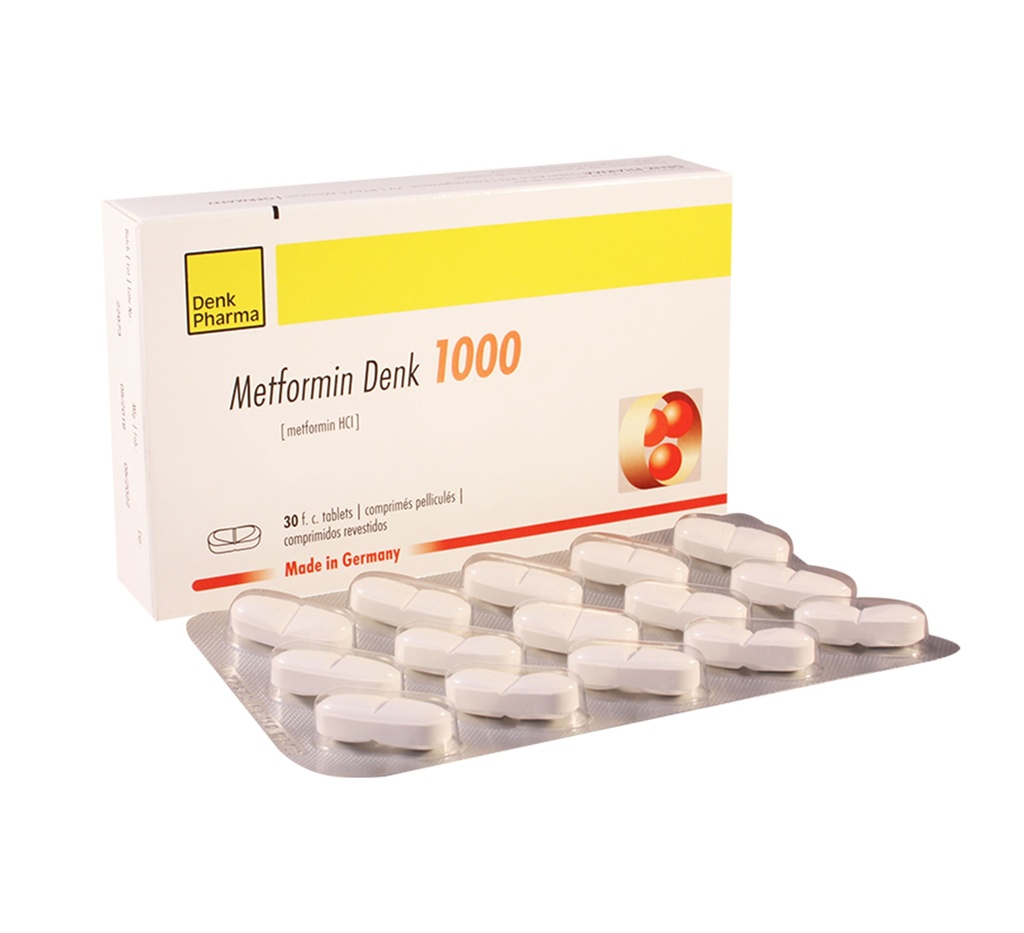Метформин-Денк 1000мг №30 шахмал