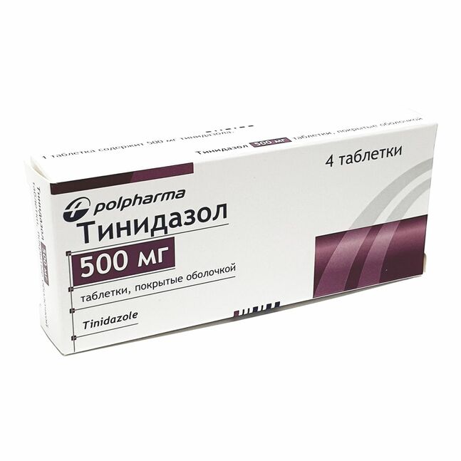 Тинидазол 500мг №4 шахмал