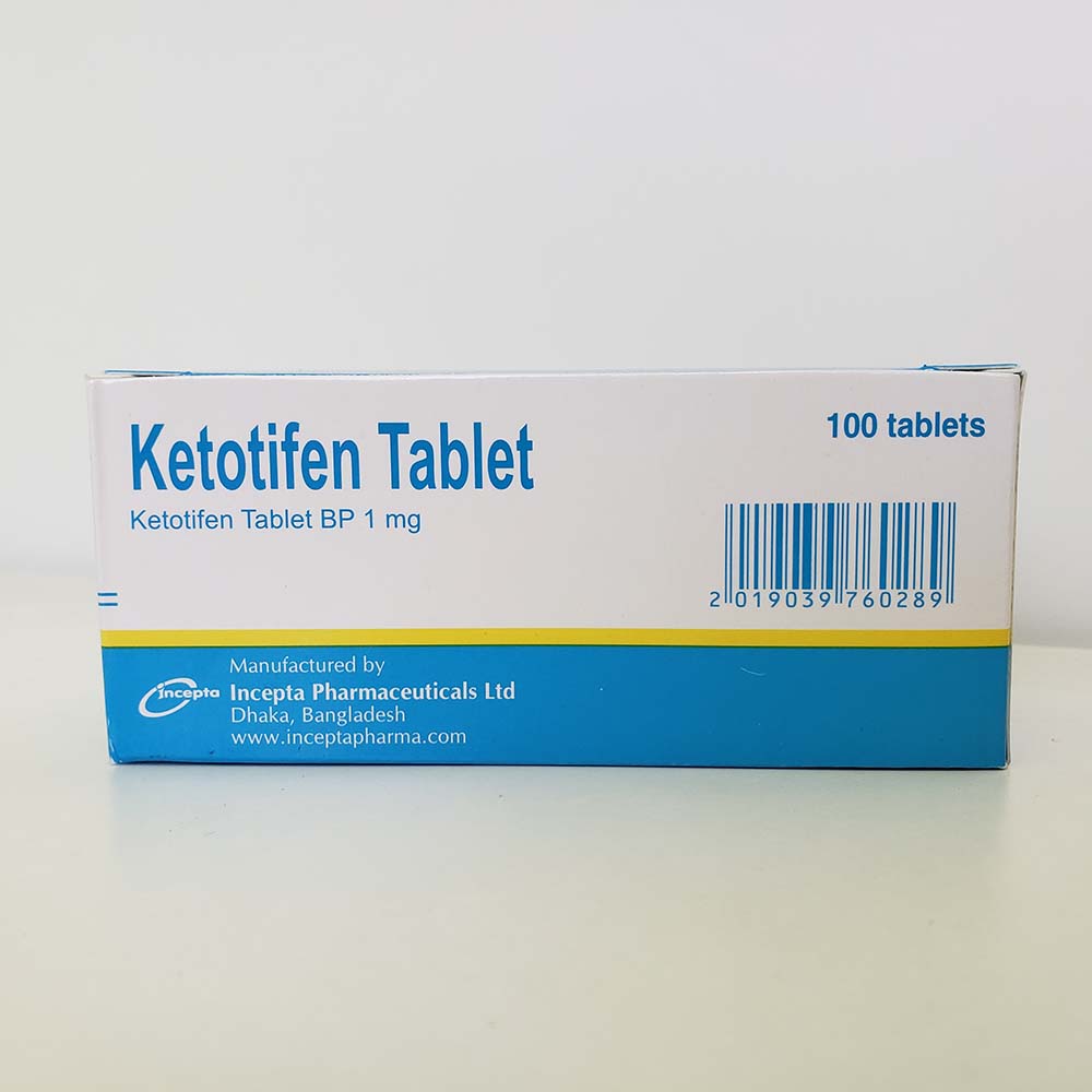 Кетотифен 1мг №10 /Бангла/ таб